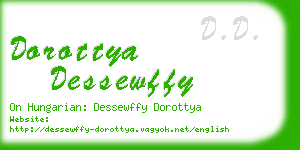 dorottya dessewffy business card